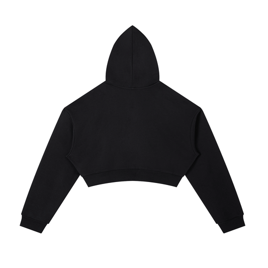 Essential Cropped Zip-Up Hoodie