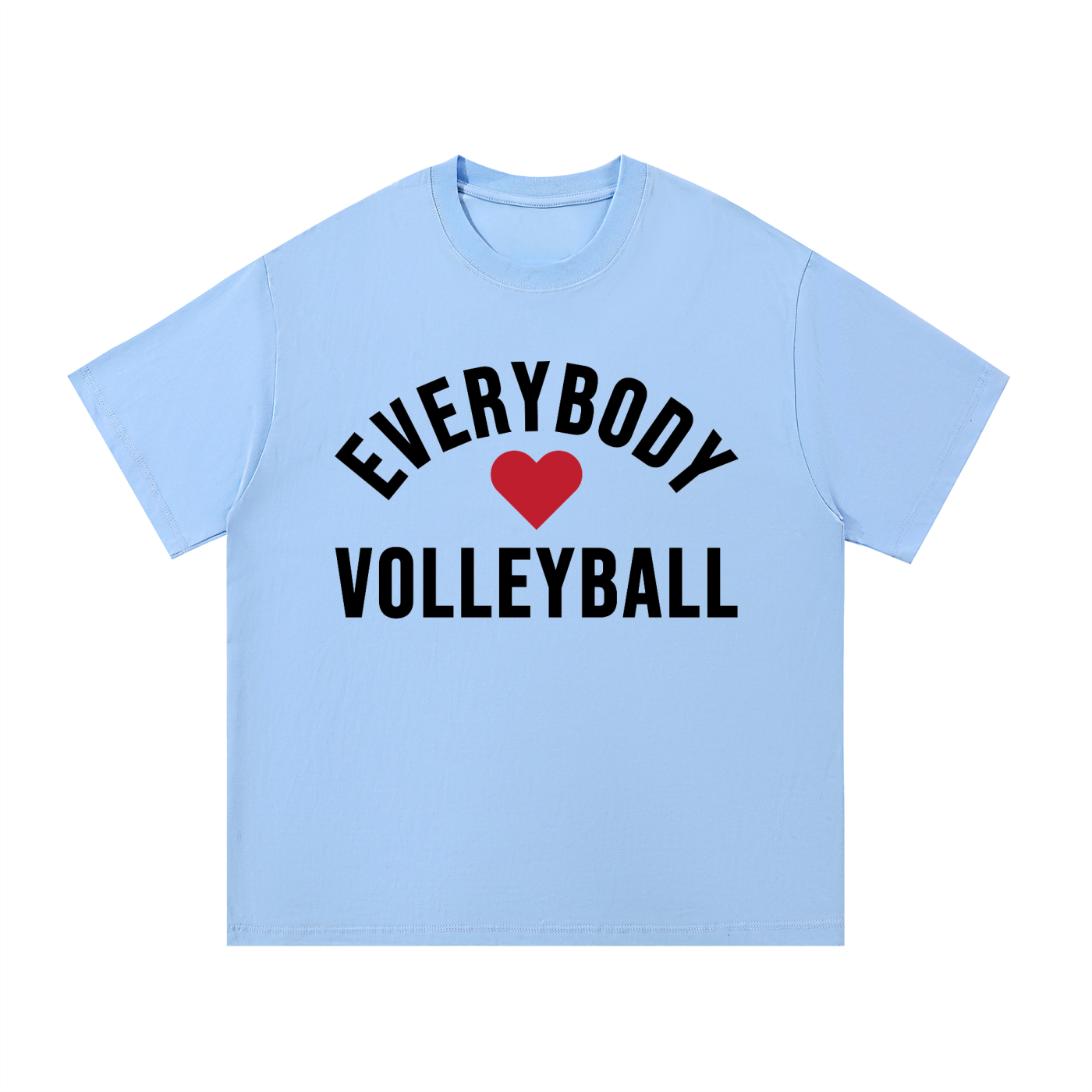 Everybody ❤️ Volleyball Core Cotton T-Shirt BLK logo
