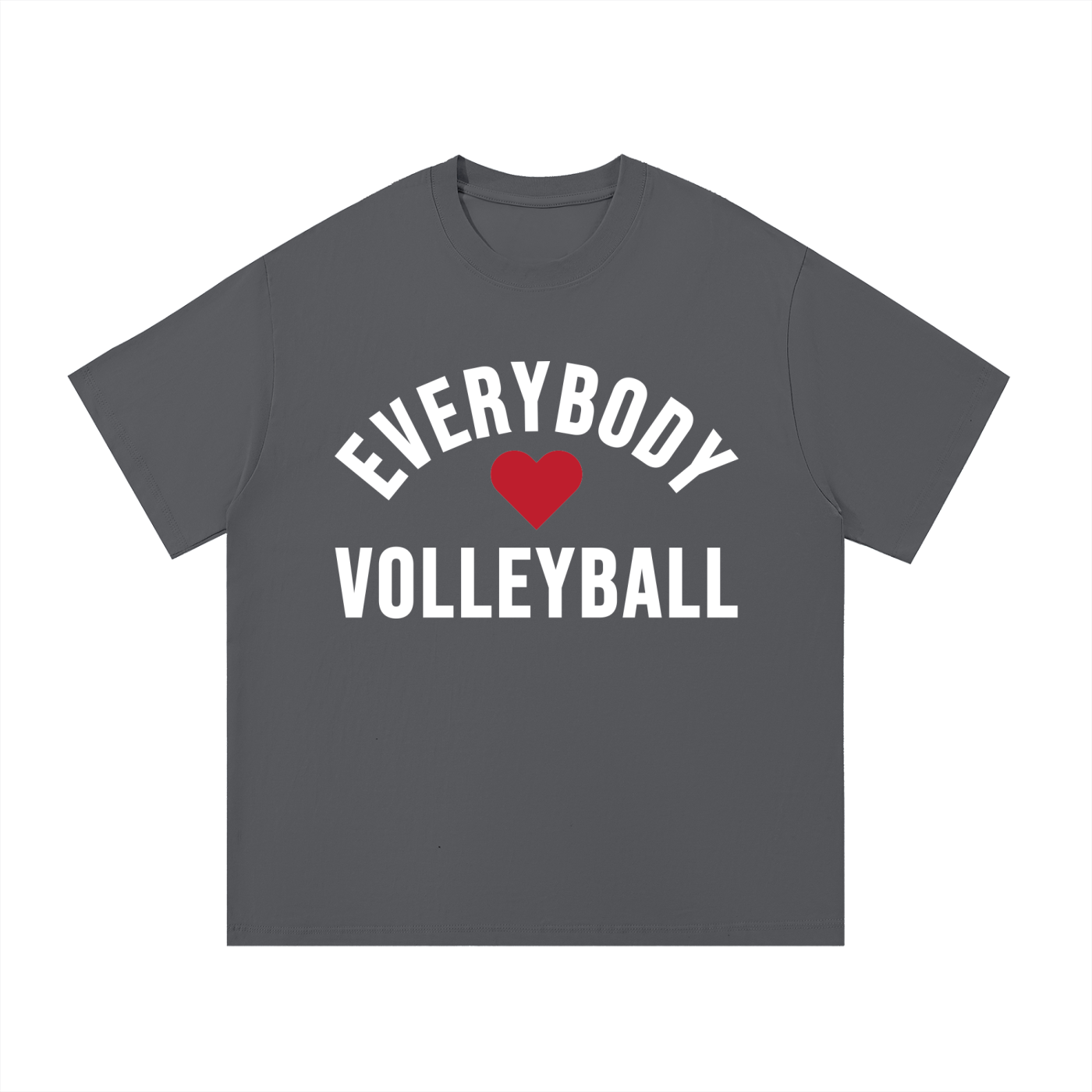 Everybody ❤️ Volleyball Core Cotton T-Shirt White Logo