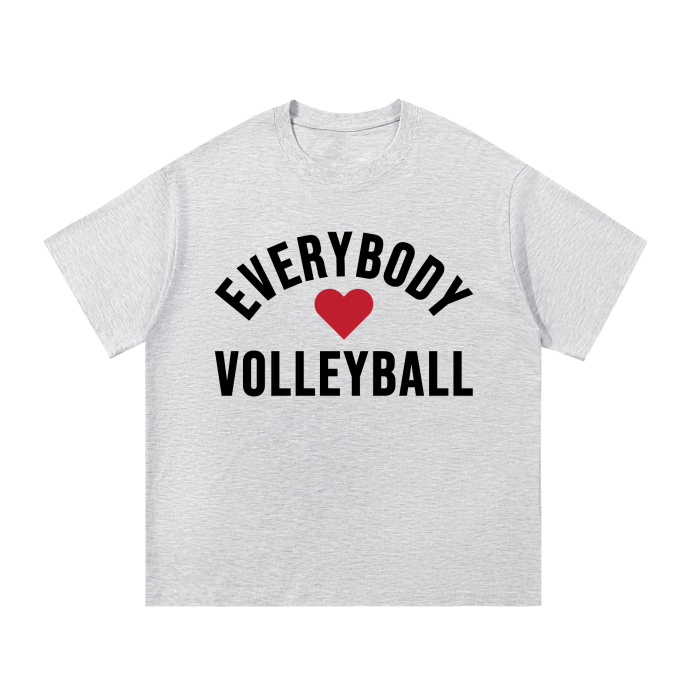 Everybody ❤️ Volleyball Core Cotton T-Shirt BLK logo