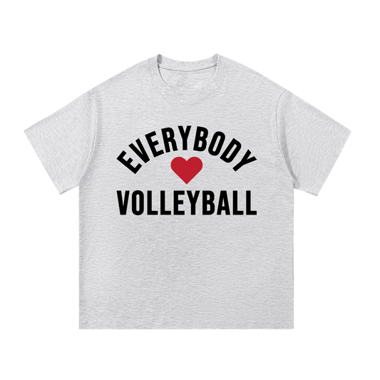 Everybody ❤️ Volleyball Core Cotton T-Shirt BLK logo