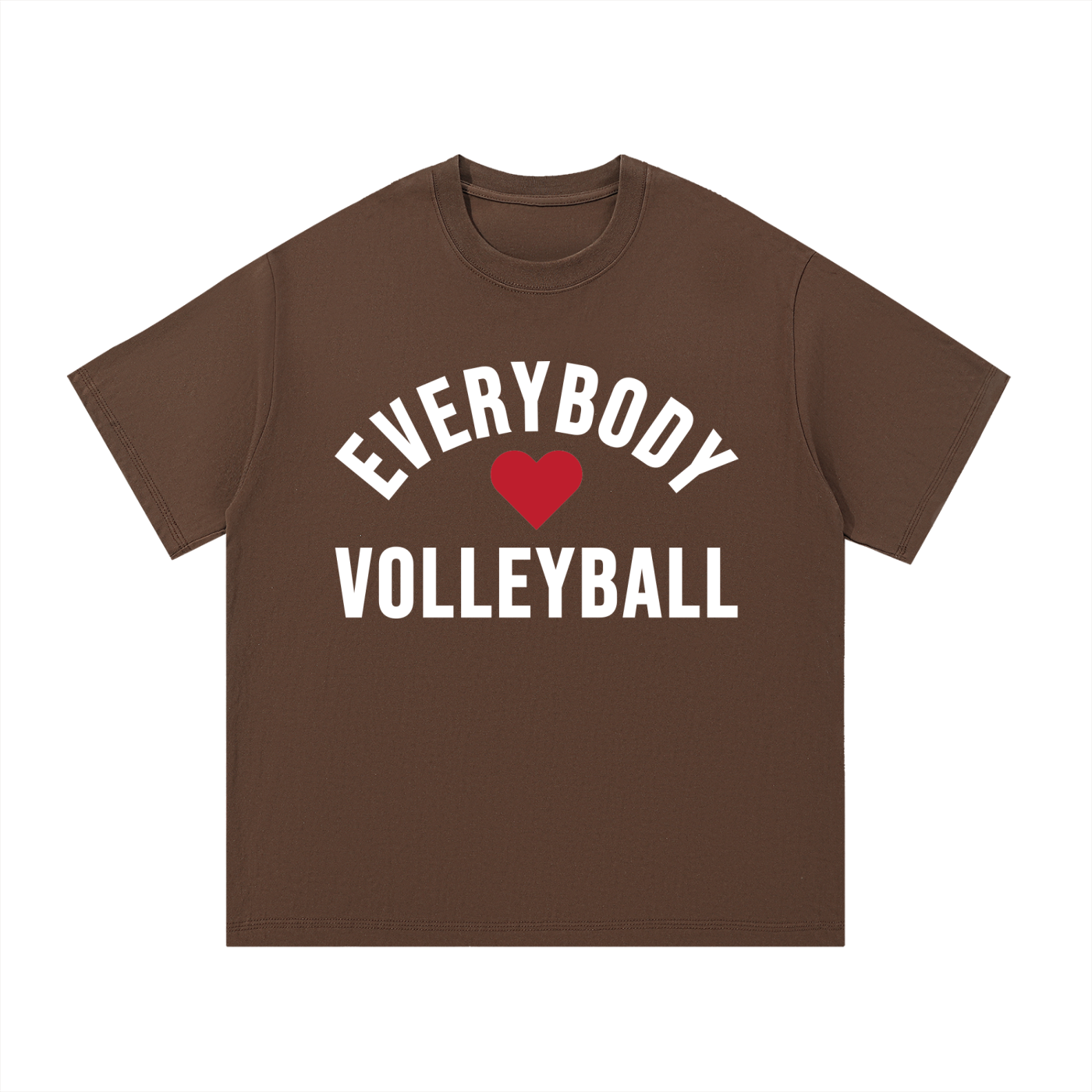 Everybody ❤️ Volleyball Core Cotton T-Shirt White Logo