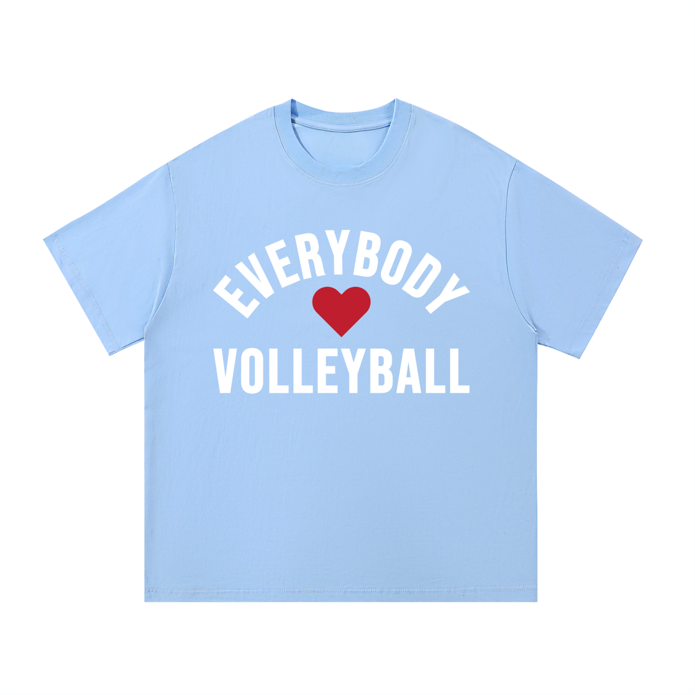 Everybody ❤️ Volleyball Core Cotton T-Shirt White Logo