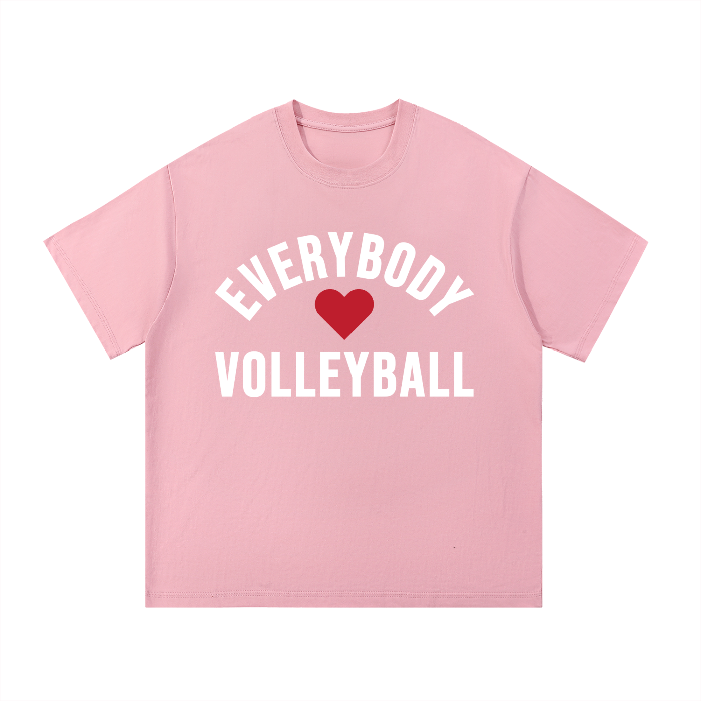 Everybody ❤️ Volleyball Core Cotton T-Shirt White Logo