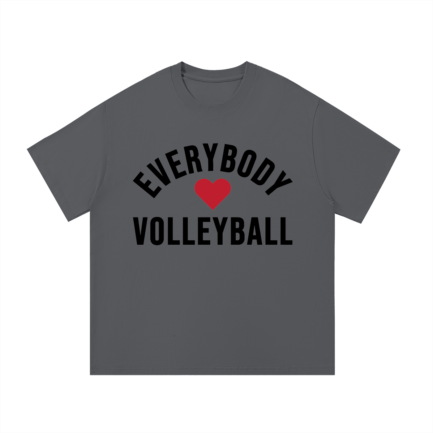 Everybody ❤️ Volleyball Core Cotton T-Shirt BLK logo