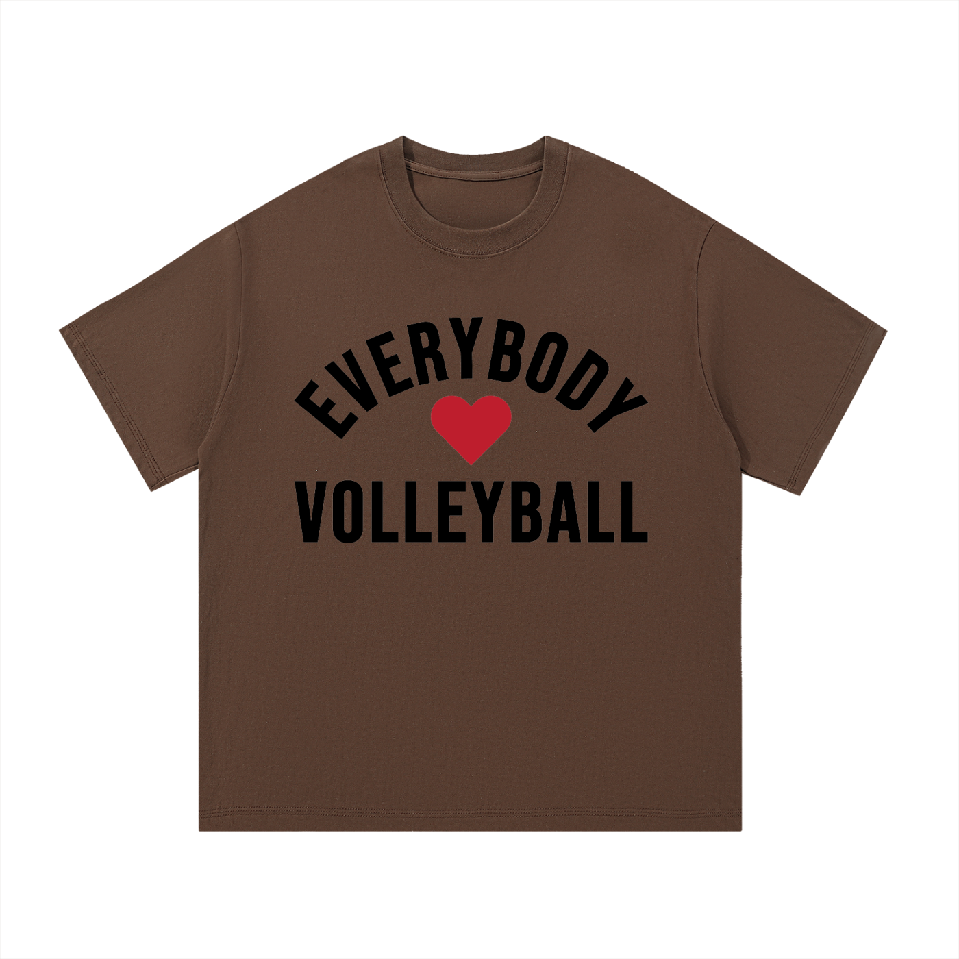 Everybody ❤️ Volleyball Core Cotton T-Shirt BLK logo